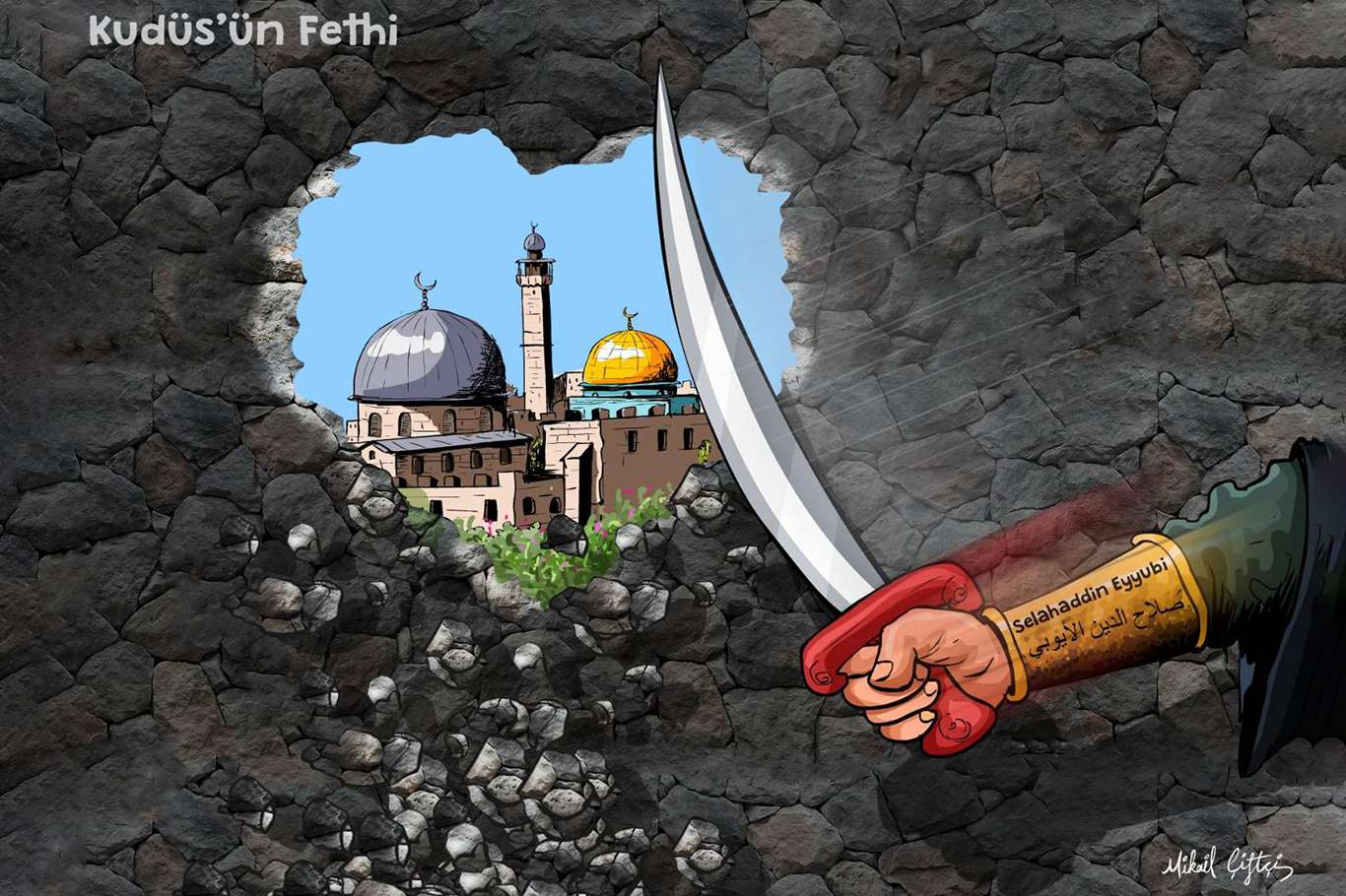 Kudüs, Selahaddin-i Eyyubi'nin fethi ile 835 yıl önce haçlı işgalinden kurtuldu Kudüs, Selahaddin-i Eyyubi'nin fethi ile 835 yıl önce haçlı işgalinden kurtuldu